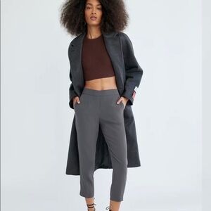Babaton Conan Crop Pant In Charcoal Grey Size 2